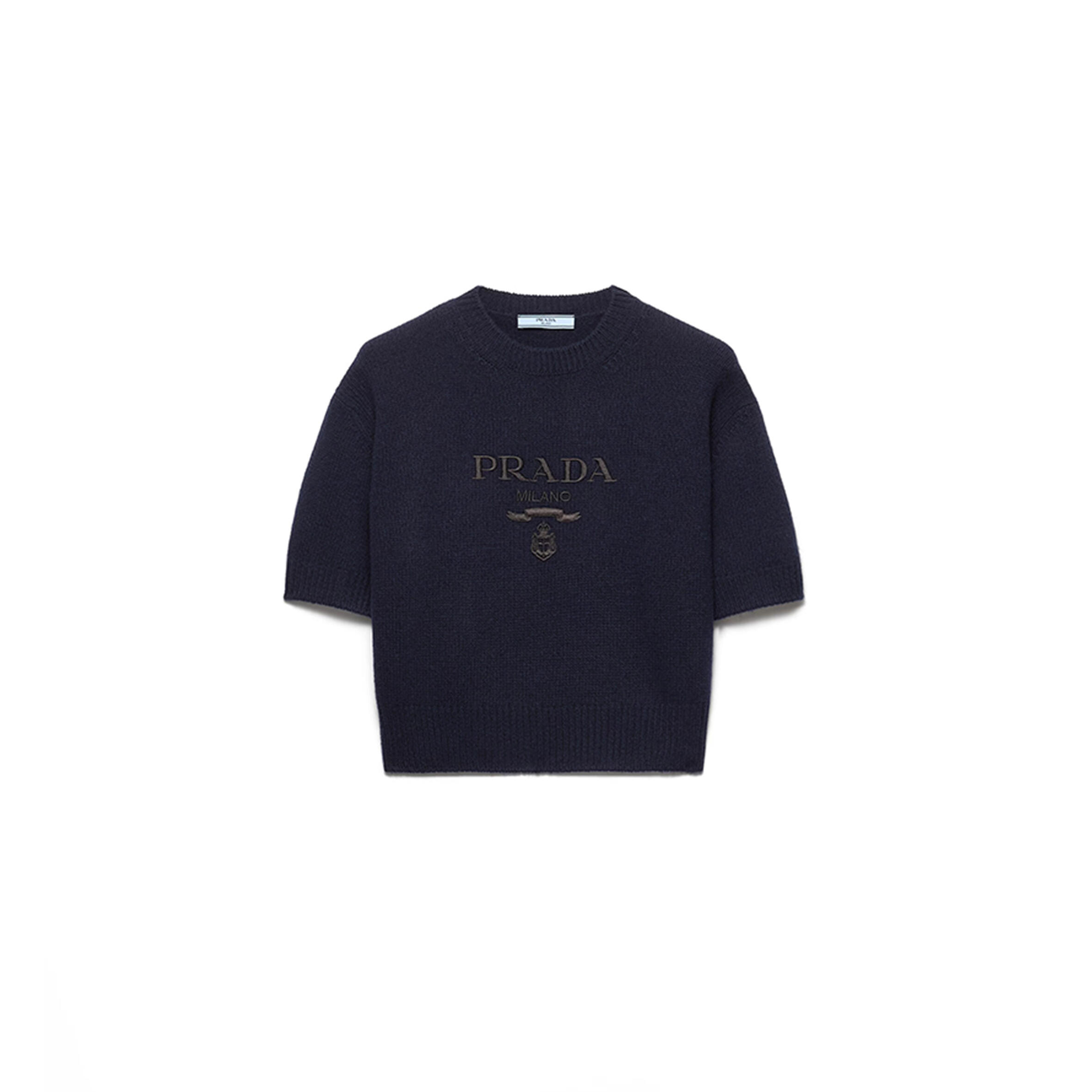 PRADA WOOL AND CASHMERE CREW-NECK SWEATER P24Z1U